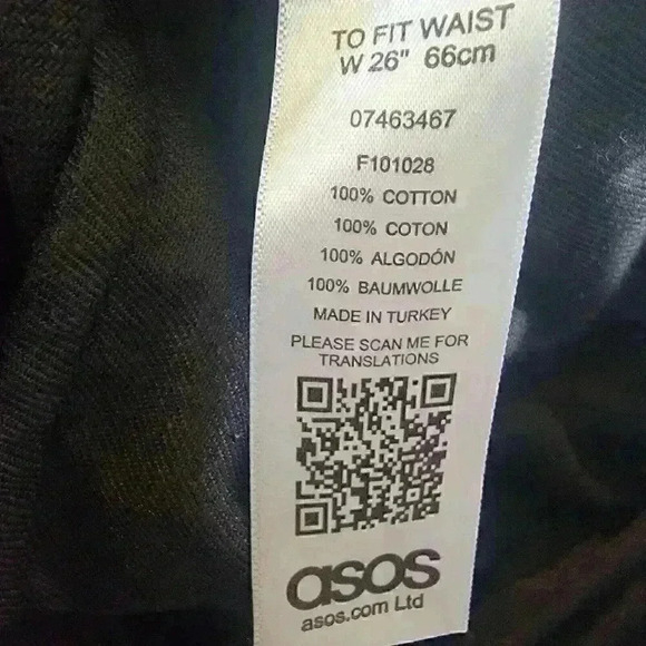 Women's Asos Denim Overalls Black Size 26 Or Small Shortall Adjustable Romper - Picture 10 of 16